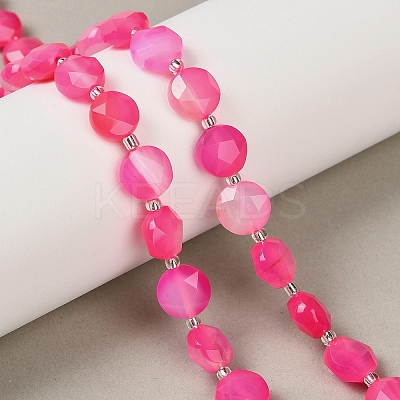 Natural Banded Agate Beads Strands G-C116-A180-01D-1