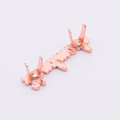 Zinc Alloy Bag Lock Catch Clasps DIY-TAC0015-02RG-1