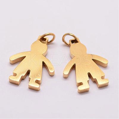 Ion Plating(IP) 316 Surgical Stainless Steel Pendants STAS-K116-01G-A-1