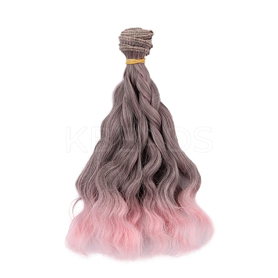 Plastic Long Curly Hair Doll Wig Hair PW-WG37767-04-1