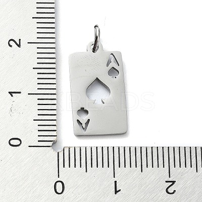 Non-Tarnish 304 Stainless Steel Pendants STAS-C097-65P-1
