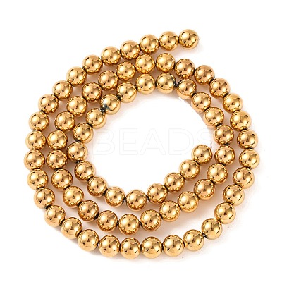 Electroplated Synthetic Non-magnetic Hematite Beads Strands G-H027-C01-04-1