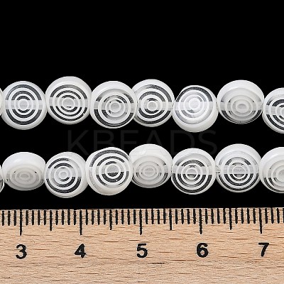 Handmade Lampwork Beads Strands LK-R004-50E-1