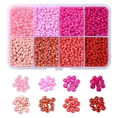 DIY Round Glass Beads Bracelet Making Kits SEED-YW0002-64C-1