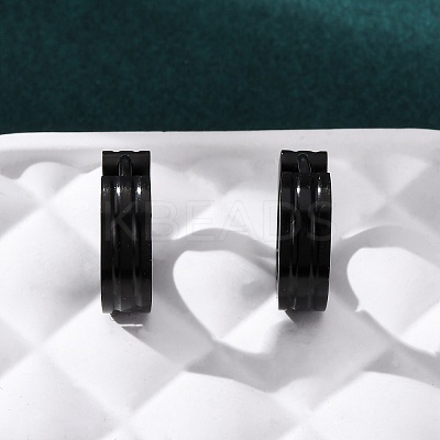 304 Stainless Steel Hoop Earrings EJEW-D331-02B-1