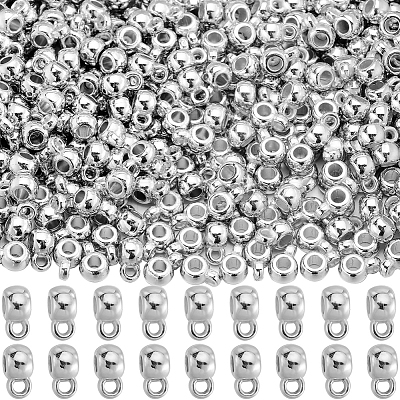 400Pcs CCB Plastic Tube Bails CCB-SC0001-28P-1