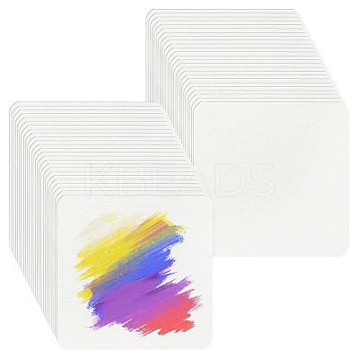 50Pcs Wood Pulp Cotton Blank Greeting Cards DIY-WH0816-026B-1