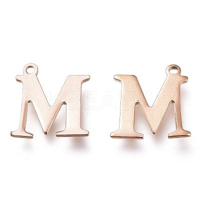 PVD Vacuum Plating  304 Stainless Steel Charms STAS-H112-M-RG-1