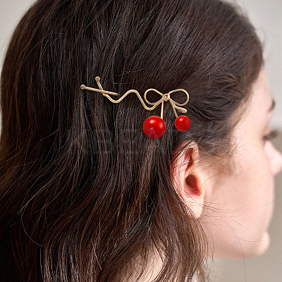8Pcs 2 Colors Alloy & Plastic Hair Bobby Pin PHAR-HY0001-05-1