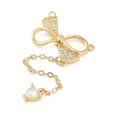 Rack Plating Brass Micro Pave Clear Cubic Zirconia Big Pendants KK-Z064-12G-01-1