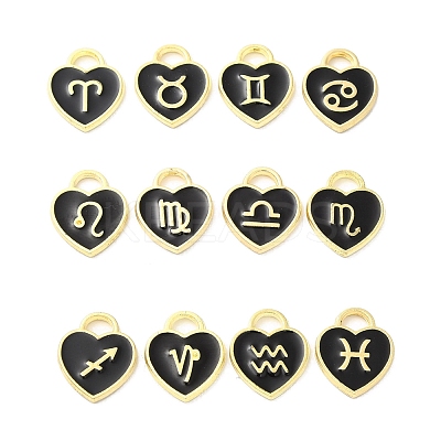 Alloy Enamel Charms ENAM-D046-01G-1