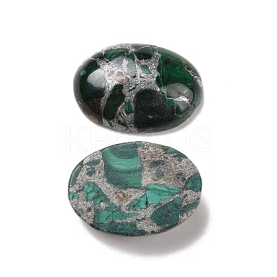 Natural Malachite Cabochons G-E464-42Q-1