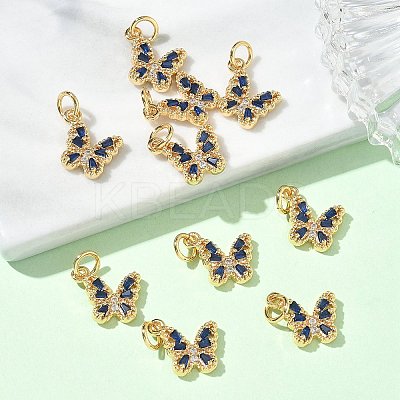 SHEGRACE Brass Pave Clear Cubic Zirconia Pendants XGRQ3Q901-628G-E-1
