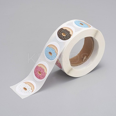 Self-Adhesive Kraft Paper Gift Tag Stickers DIY-G013-A17-1