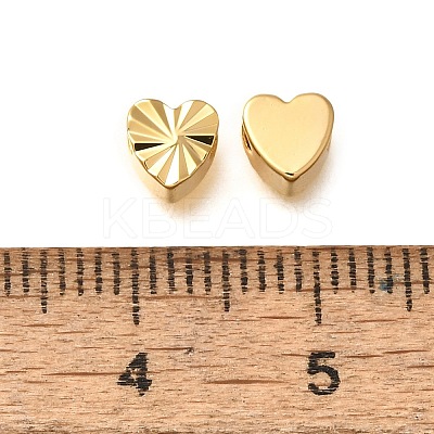 Brass Textured Beads KK-Z092-01C-G-1