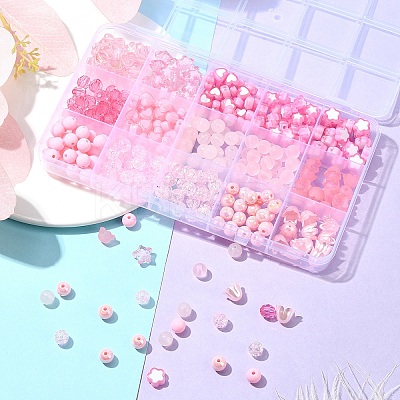 DIY Acrylic Beads Jewelry Making Findings Kits DIY-YW0009-81A-1