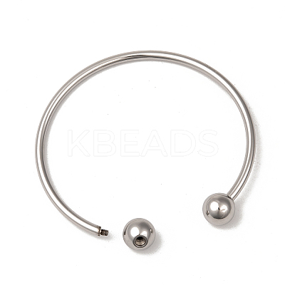 Tarnish Resistant 304 Stainless Steel European Style Bangles Making LS-PPJ-G001-04P-1