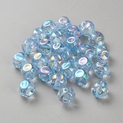 Plating Acrylic Beads OACR-WH20006-01C-1