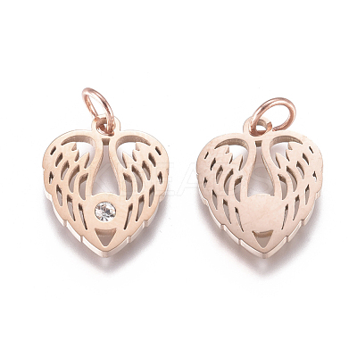 316 Surgical Stainless Steel Pendants STAS-L242-07RG-1