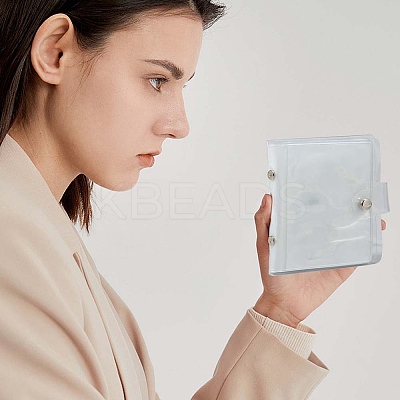 2Pcs PVC Mini Photocard Holder Book AJEW-SP0002-20B-05-1