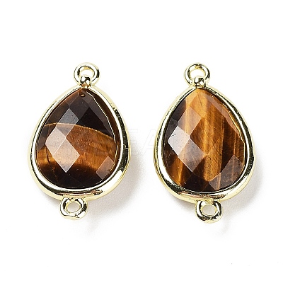 Natural Tiger Eye Links connectors G-L514-015B-1