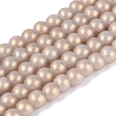 Baking Paint Glass Pearl Beads Strands DGLA-ZX001-05B-15-1