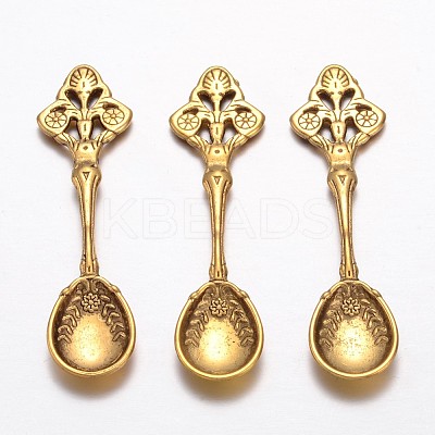 Tibetan Style Alloy Spoon Big Pendants LS-GLF10691Y-NF-1