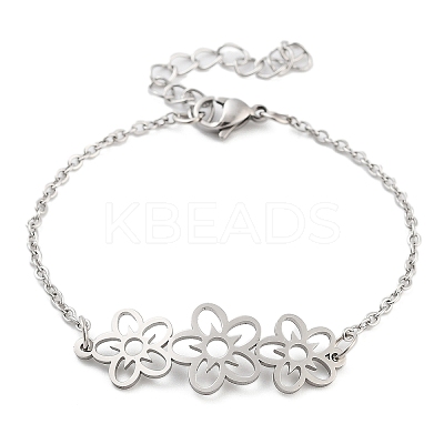 Non-Tarnish Stainless Steel Cable Chain Link Bracelets for Women Men LS-STAS-Z061-01P-04-1