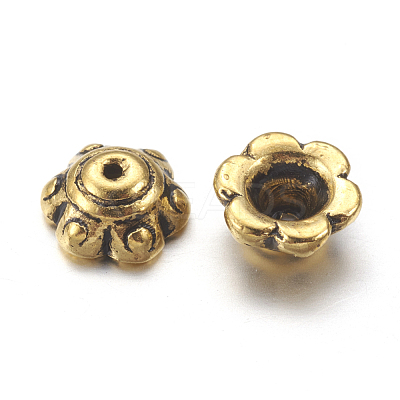 Tibetan Style Bead Caps GLF0571Y-1