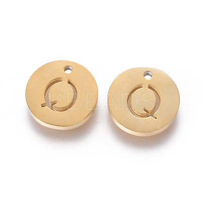 Ion Plating(IP) 304 Stainless Steel Charms STAS-I120-10Q-G-1