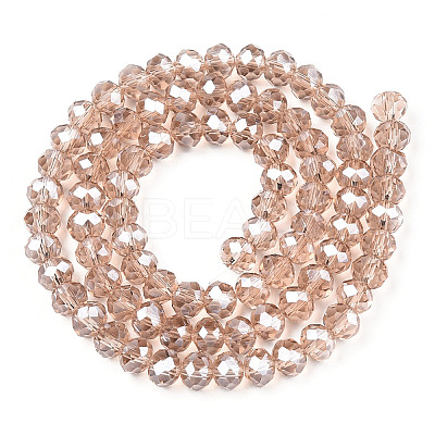 Electroplate Glass Beads Strands EGLA-A034-T8mm-A29-1