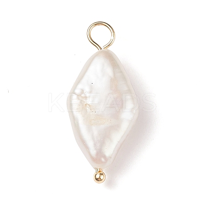Natural Keshi Pearl Pendants PALLOY-JF01932-1