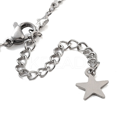 Tarnish Resistant 201 Stainless Steel Link Bracelet Settings Fit for Cabochons MAK-K023-01D-P-1