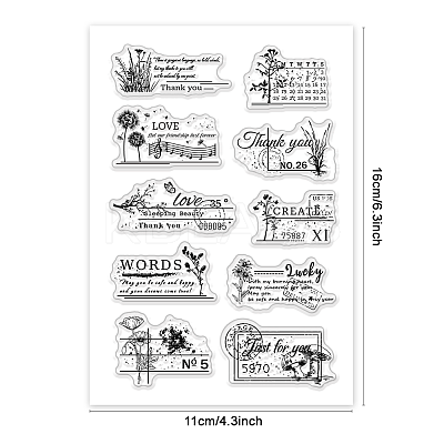 Custom PVC Plastic Clear Stamps DIY-WH0448-0150-1