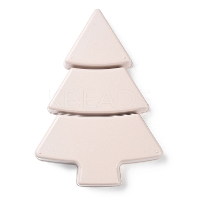 Christmas Tree Shaped Plastic Snack Dried Tray Box LS-DJEW-Q003-01C-1