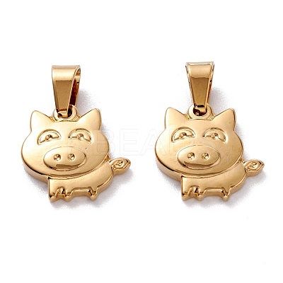 304 Stainless Steel Pendants STAS-J036-154G-1