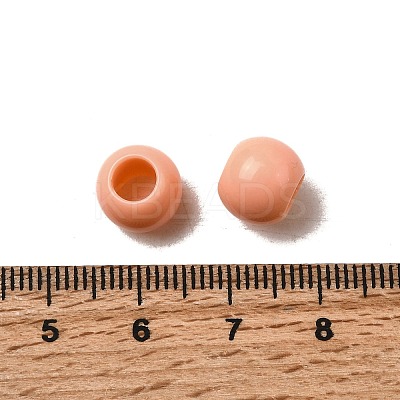 Opaque Acrylic European Beads Beads SACR-ZX012-17B-1