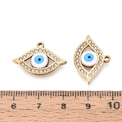 304 Stainless Steel Rhinestone Pendants STAS-N110-51A-G-1