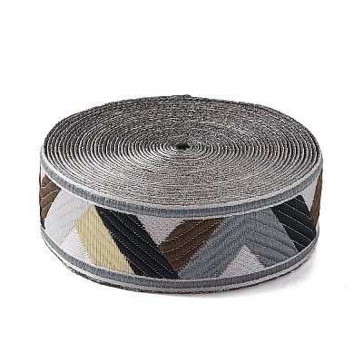 Ethnic Style Embroidery Polycotton(Polyester Cotton) Ribbons OCOR-WH0066-55C-1