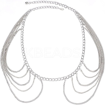 Iron Chain Belts AJEW-FG0003-48-1