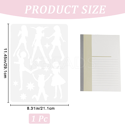 Plastic Drawing Painting Stencils Templates DIY-WH20012-07H-1