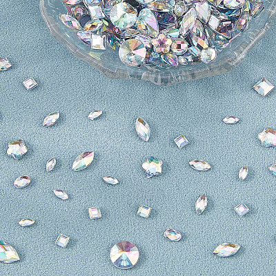 600Pcs Acrylic Rhinestone Cabochons DIY-WH20007-239B-1