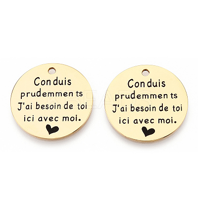 201 Stainless Steel Pendants LS-STAS-T064-37G-25-1