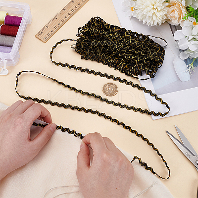 15 Yards Polyester Trim Sewing Lace OCOR-WH0070-174-1