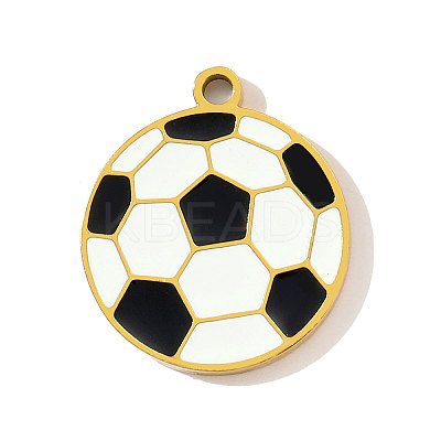 304 Stainless Steel Enamel Pendants STAS-OY003-18G-1