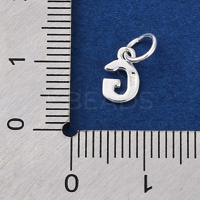925 Sterling Silver Letter Charms LS-STER-C012-01S-G-1