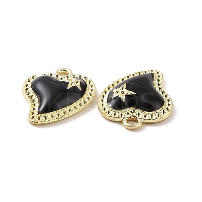 Alloy Enamel Pendants PALLOY-D011-08LG-1