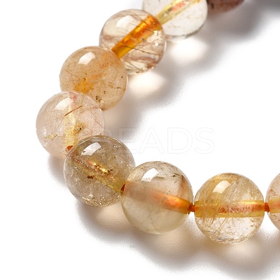 Natural Rutilated Quartz Beads Strands G-B029-B02-03-1