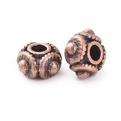 Tibetan Red Copper Metal Beads RLF1244Y-1