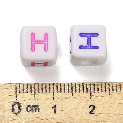 Opaque Acrylic Beads OACR-I022-01H-1